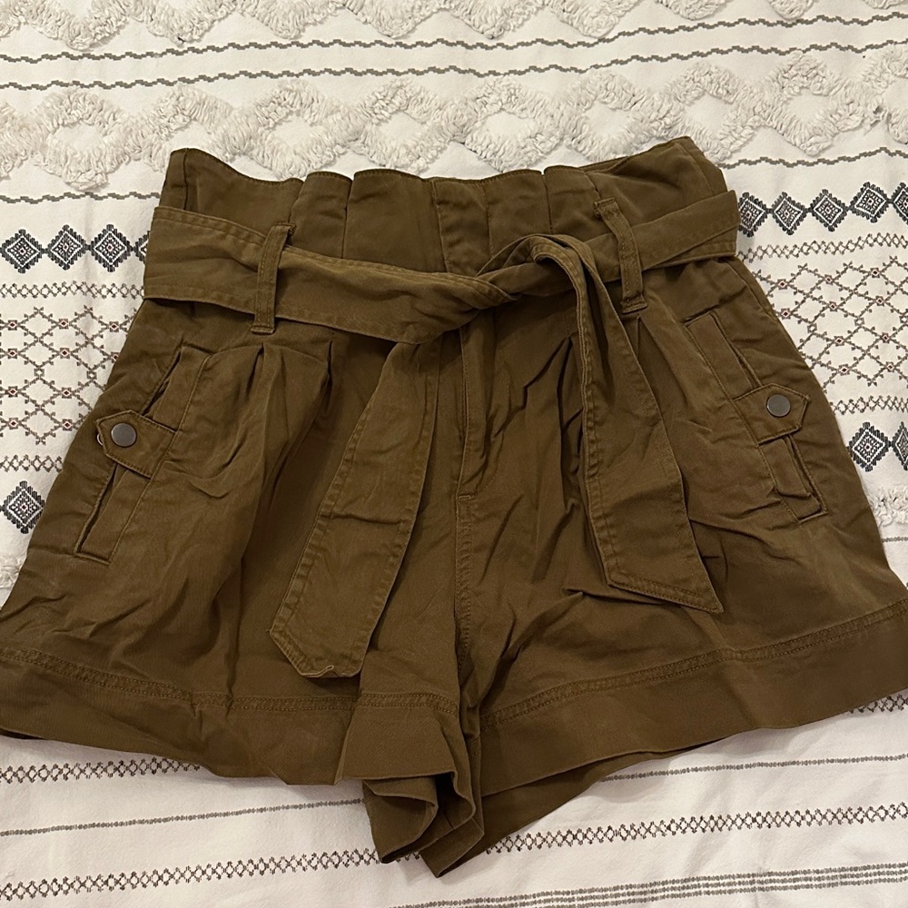 Top Shop Tie-Waist Shorts
